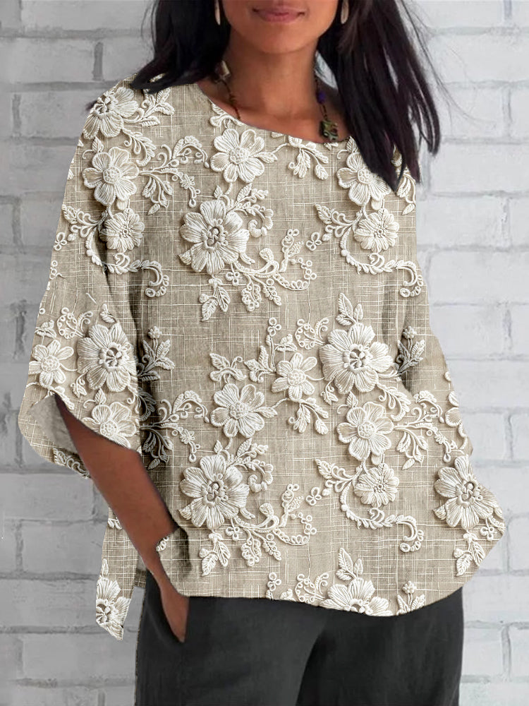 Hazel | Vintage Printed Top
