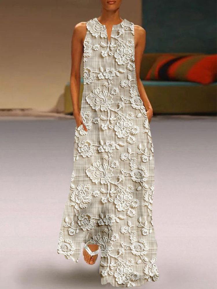 Lila | Lace Printed Dress