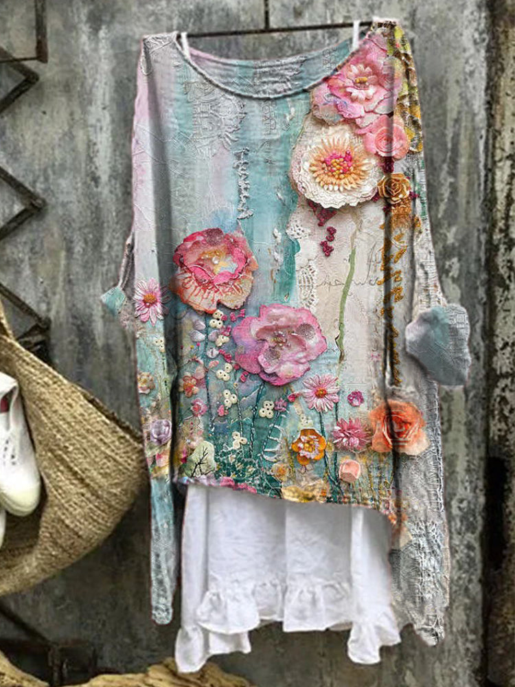 Evelyn | Artistic Print Blouse