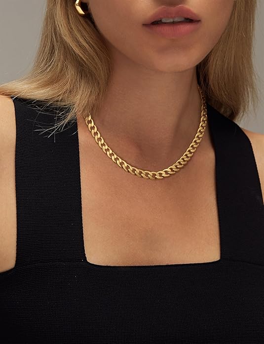 Chunky Cuban Link Necklace | Gold 18k