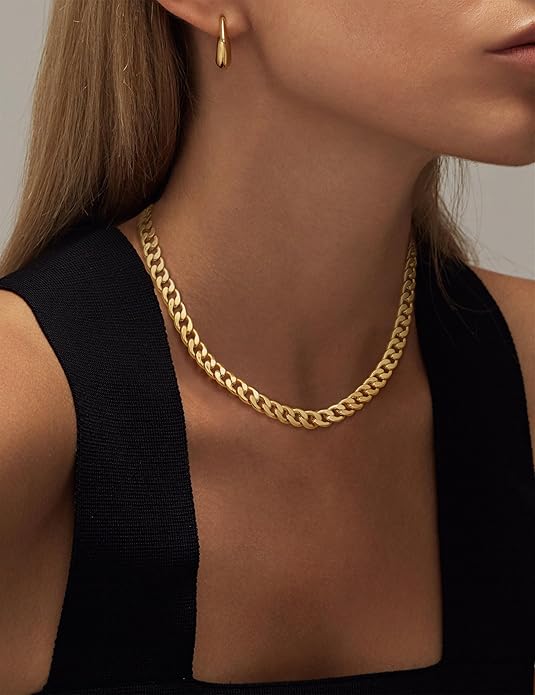 Chunky Cuban Link Necklace | Gold 18k