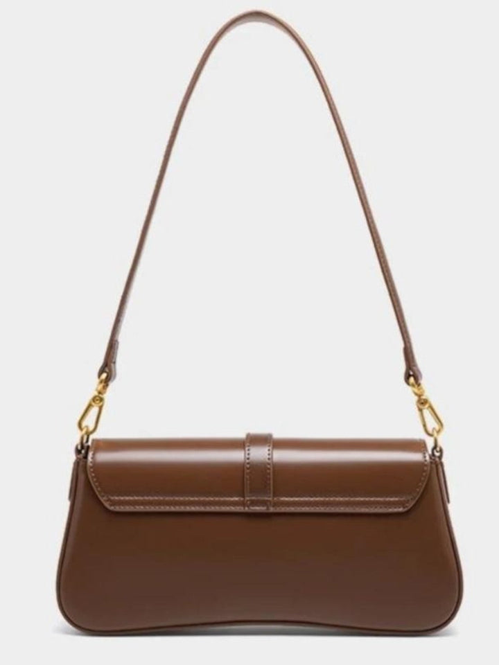 Aurora Brown Leather Shoulder Bag