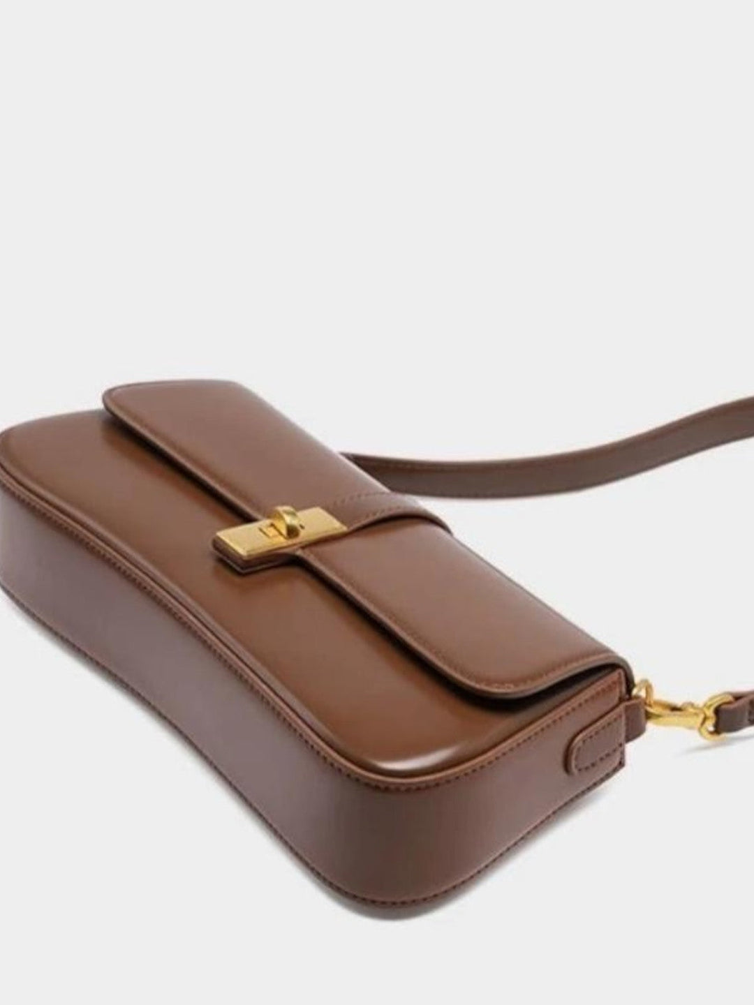 Aurora Brown Leather Shoulder Bag