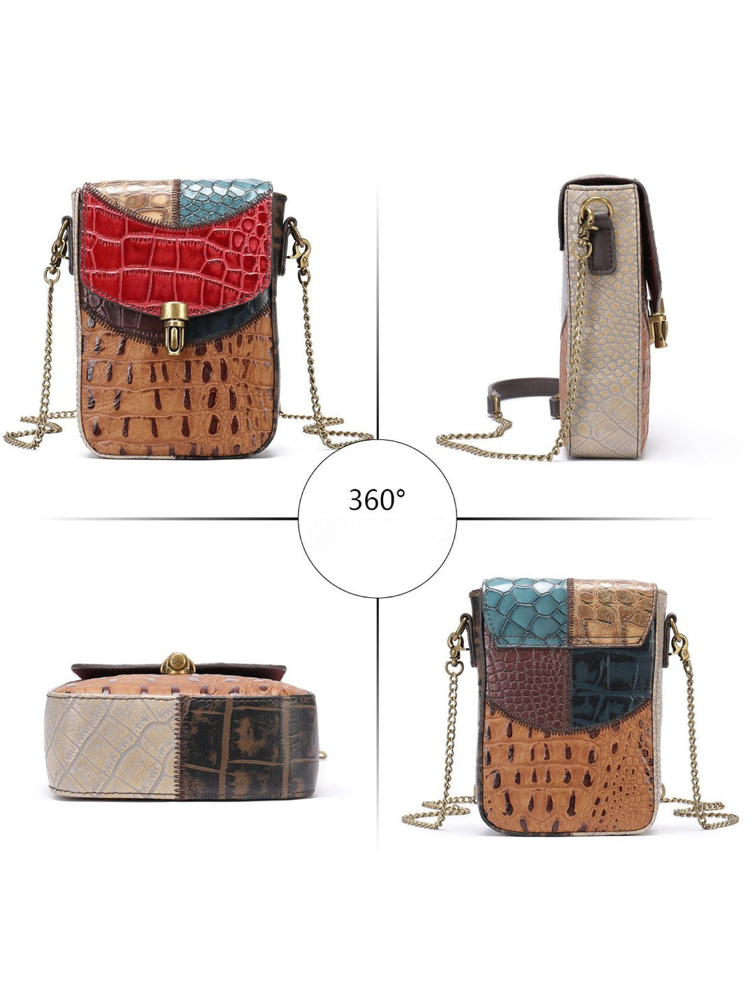 Arden Genuine Leather Women’s Ethnic Style Crossbody Bag