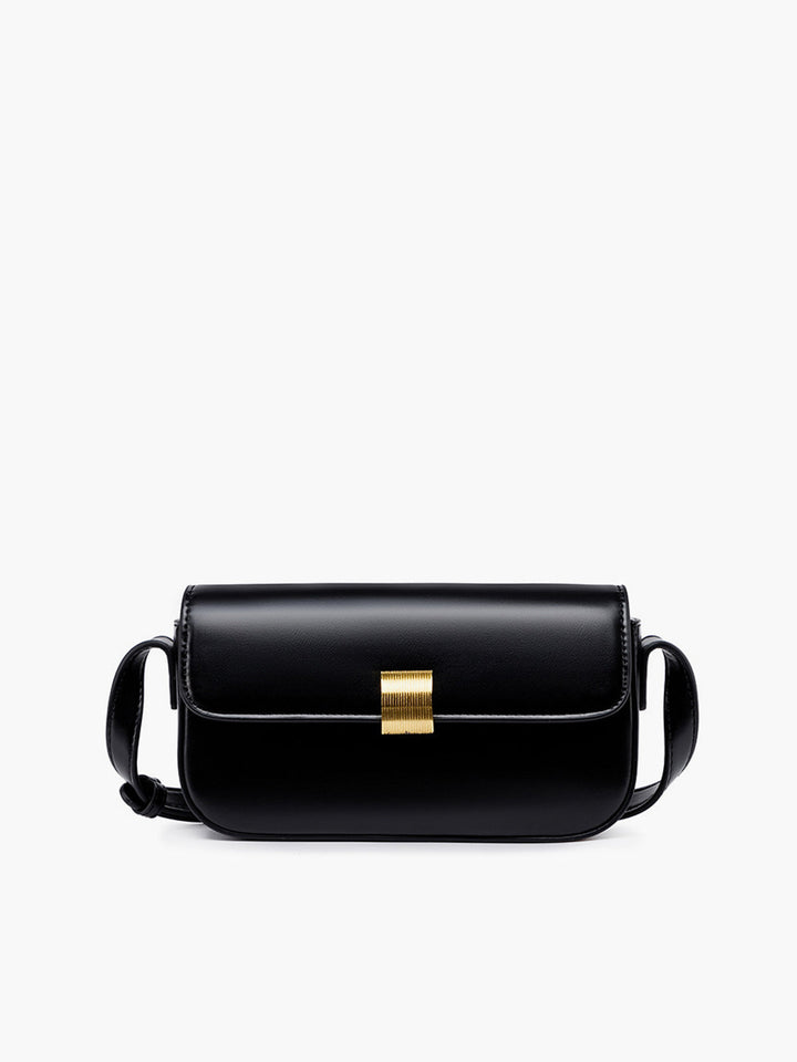 Scarlett Glossy Buckle Clutch Shoulder Bag