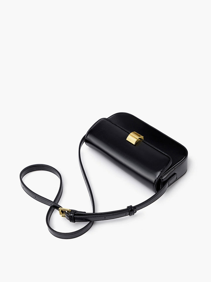 Scarlett Glossy Buckle Clutch Shoulder Bag