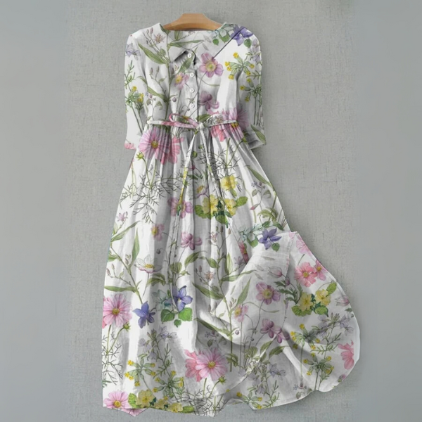 Malia | Summer Floral A-Line Dress