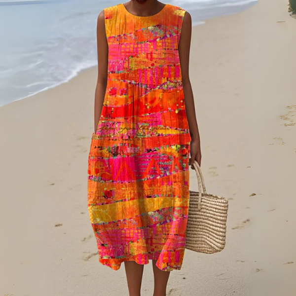 Faye | Sunset Midi Dress