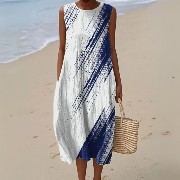 Faith | Brushstroke Midi Dress