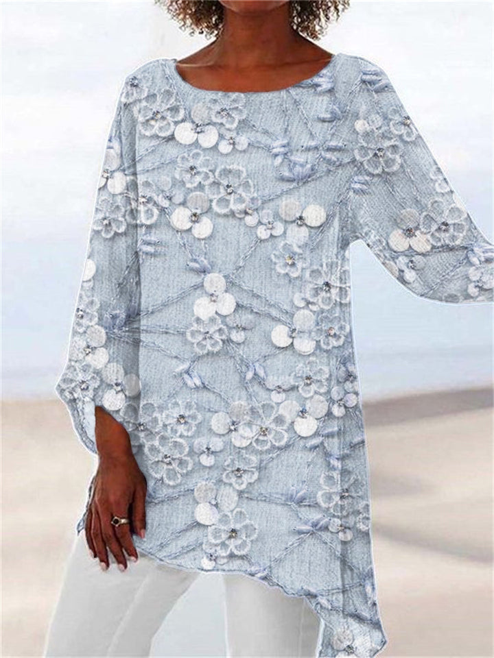 Harper | Crystal Bloom Print Top