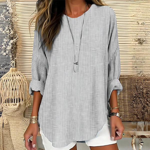 Rhea | Trendy Striped Blouse