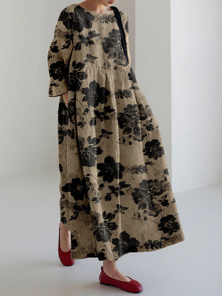 Violet | Botanical Print Dress