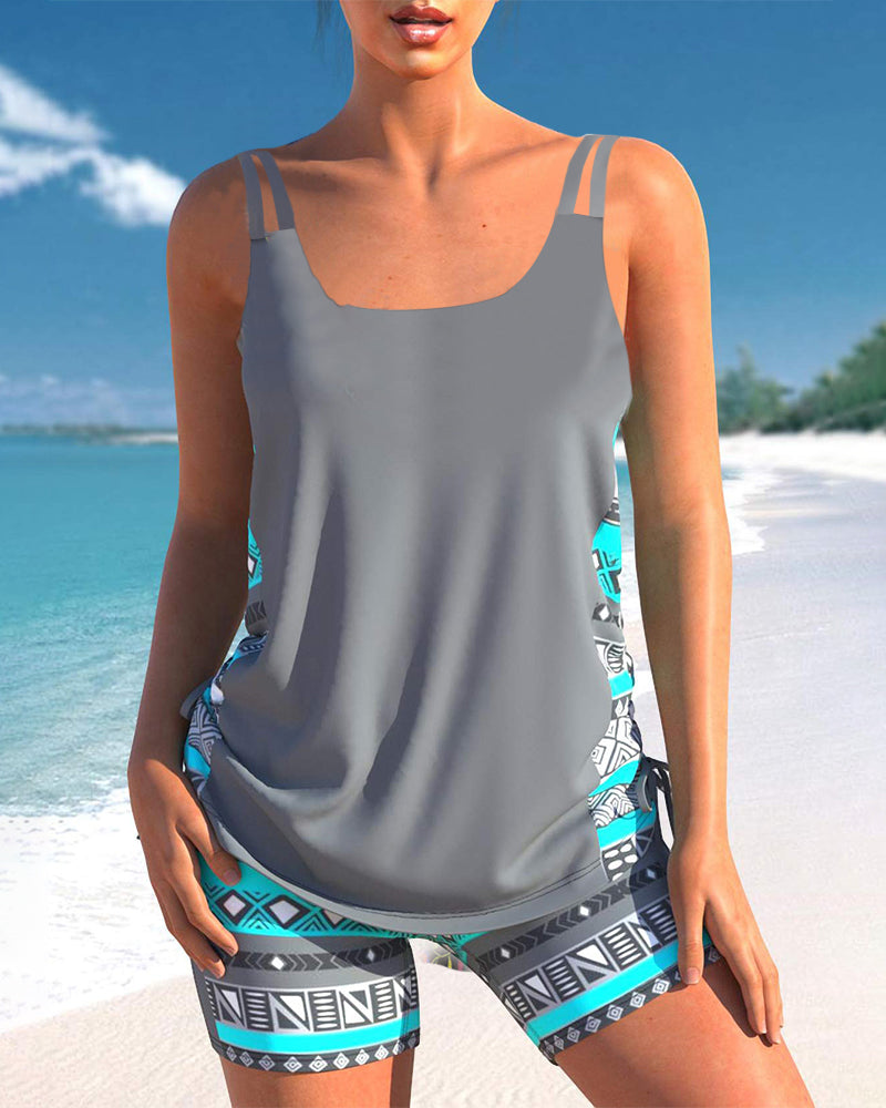 Hailey | Tankini Featuring Geometric Print