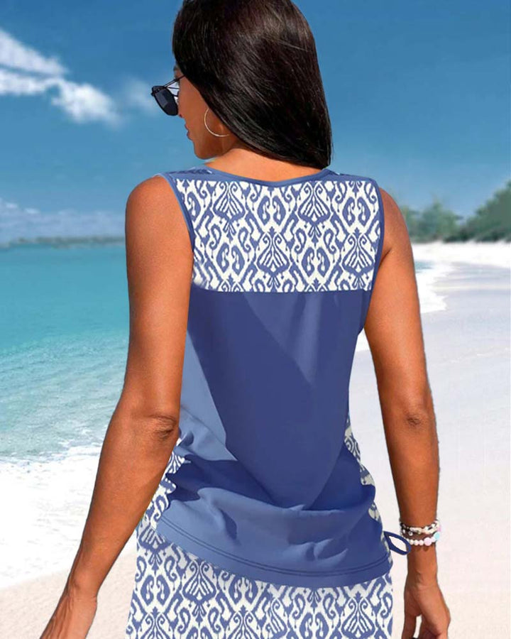 Hailey | Tankini Featuring Geometric Print