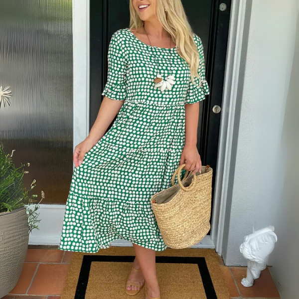 Beatrice | Relaxed Tiered Midi Dress
