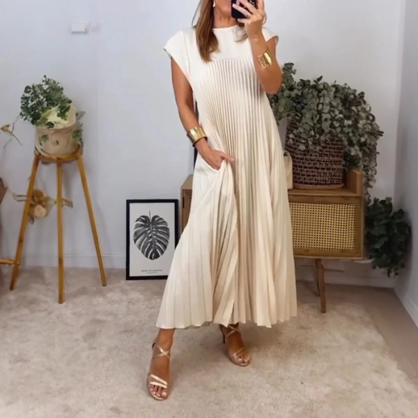 Julia | Striped Midi Dress