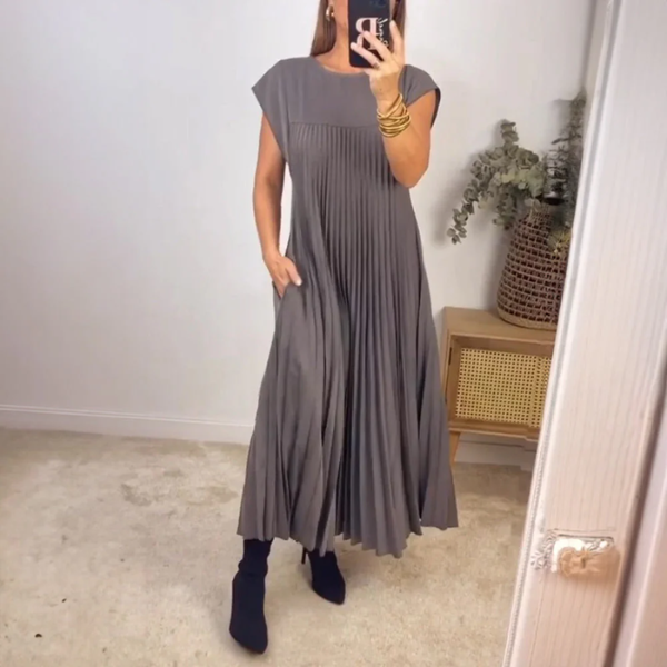 Julia | Striped Midi Dress