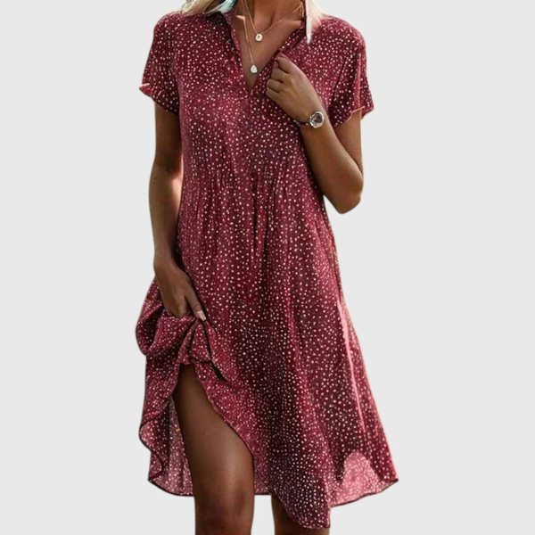 Marina | Short Sleeve Midi Dress