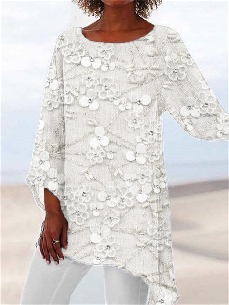 Harper | Crystal Bloom Print Top