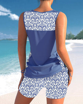 Hailey | Tankini Featuring Geometric Print