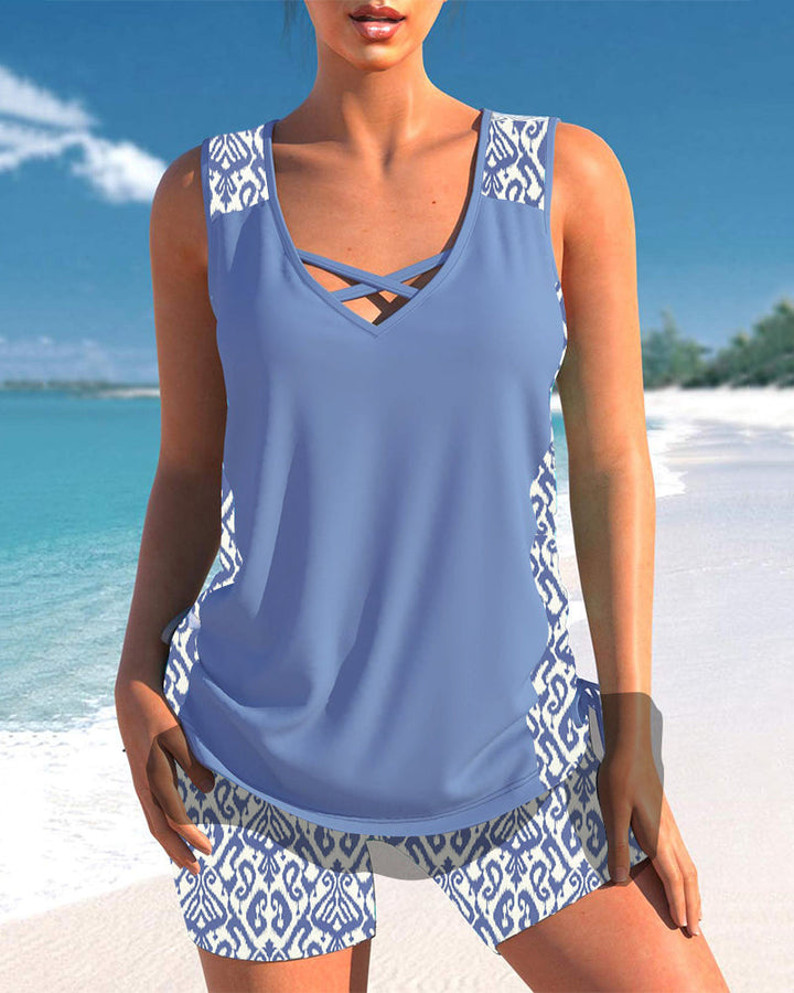 Hailey | Tankini Featuring Geometric Print