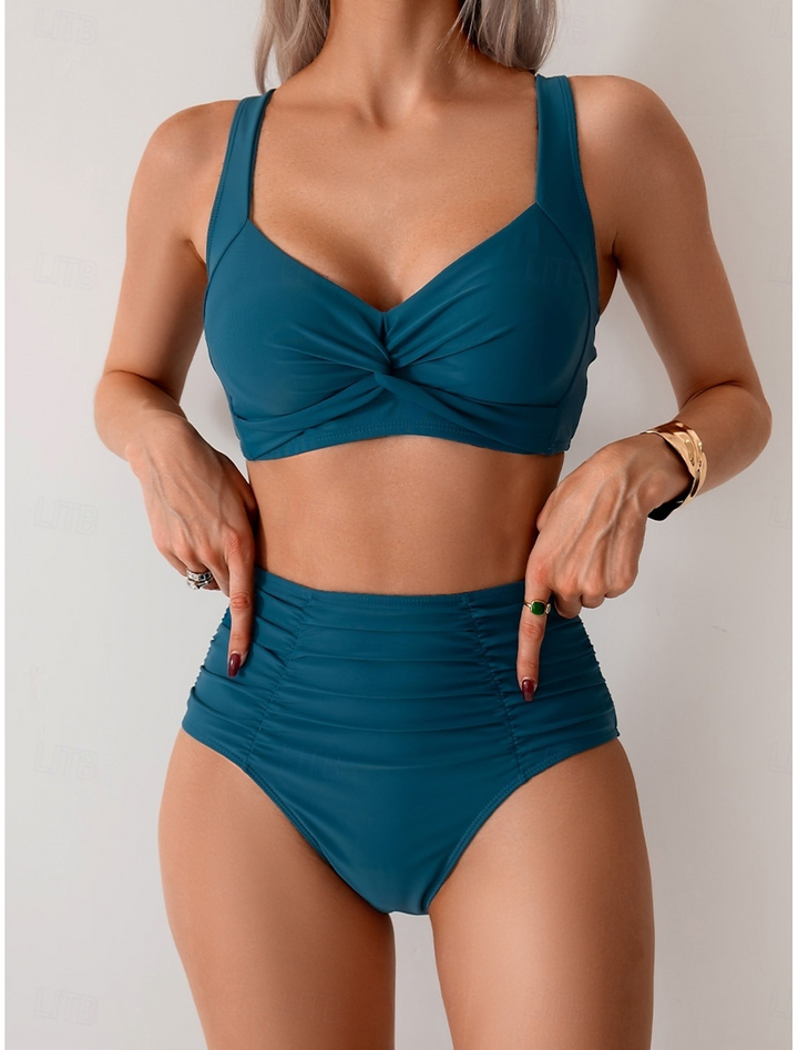 Claire | Ruched Fabric Bikini